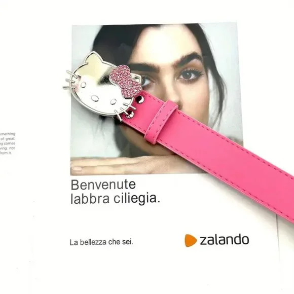 Sanrio Hello Kitty Pink Belt with Pendant - Picture 4 of 4